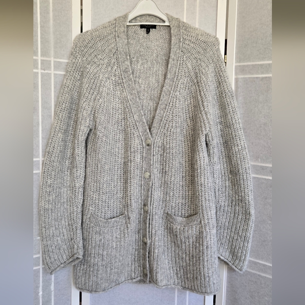 Rag & Bone Gray Alpaca Wool Cardigan